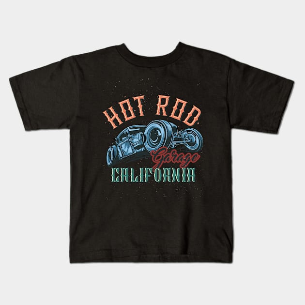 Hot Rod California Kids T-Shirt by madihaagill@gmail.com